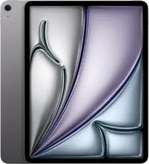 Apple iPad Air 13-inch with M3 chip Built for Apple Intelligence, Liquid Retina Display, 256GB, 12MP Front/Back Camera, Wi-Fi 6E, Touch ID, All-Day Battery Life — Space Gray