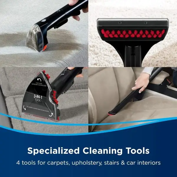 Big Summer Sale Limited Time Offer AED 99د.إ:BISSELL SpotClean ProHeat 4720E – Portable Cleaner with Powerful Suction & HeatWave Technology | Removes Tough Stains from Carpets,... - Image 7
