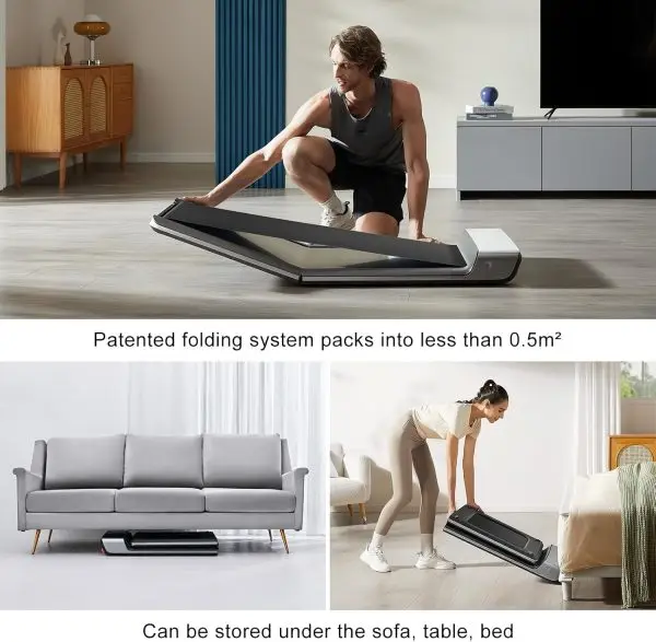 Big Summer Sale Limited Time Offer AED 99د.إ:KingSmith WalkingPad P1 Folding Treadmill Ultra Slim Electric Foldable Treadmill Smart Fold Walking Pad Portable Safety Non Holder... - Image 6