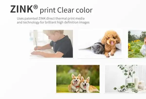 HPRT MT53 Mini Impressora que Imprime Fotos Coloridas Mini impresora portatil Impressora Fotográfica,Photo Printer + 50 Sheets Of Photo Paper - Image 4