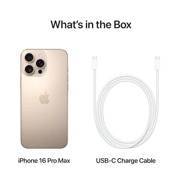 iPhone 16 Pro Max 256 GB: 5G Mobile Phone with Camera Control, 4K 120 fps Dolby Vision and a Huge Leap in Battery Life. Works with AirPods; Desert Titanium - Image 3