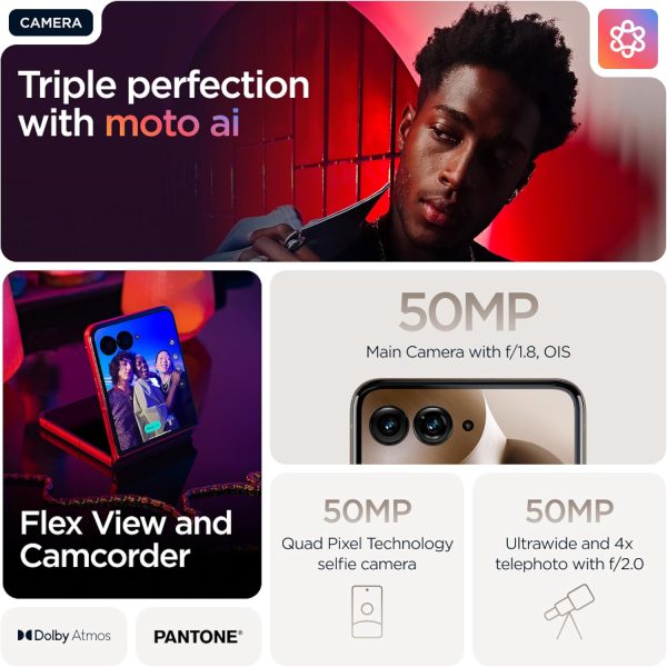 Limited benefits, first come first served:MOTOROLA Razr 60 Ultra 5G, 16+16GB RAM Boost, 512 GB ROM, Snapdragon 8 Elite, 7.0"+ 4.0" pOLED Display, Titanium Hinge, TurboPower 68W,... - Image 9