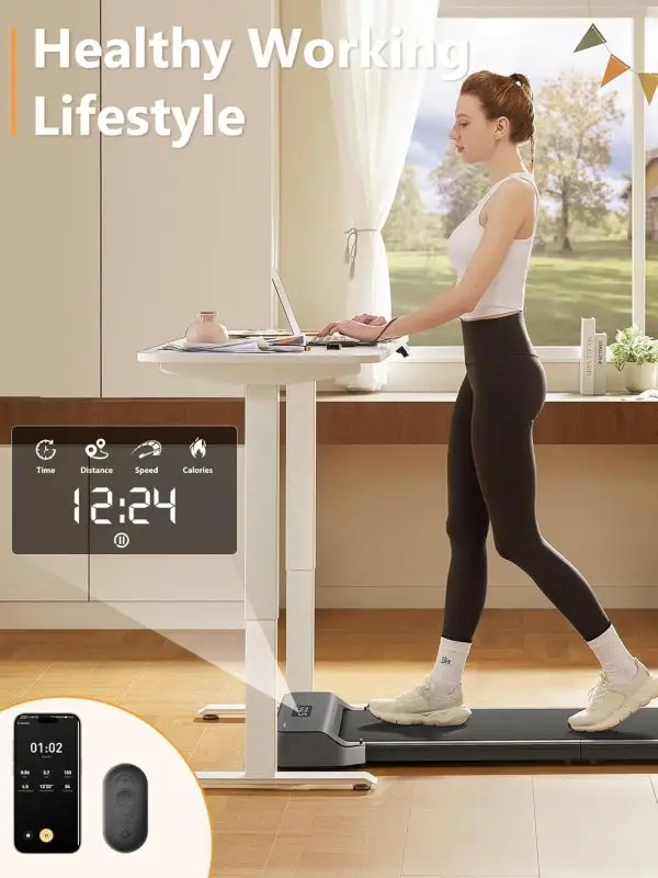 Limited-Time Sale for Summer Surprises AED 89د.إ:KingSmith Walkingpad Z1 Folding Treadmill Ultra Slim Electric 180°Foldable Treadmill Smart Fold Walking Pad Portable Safety Non... - Image 4