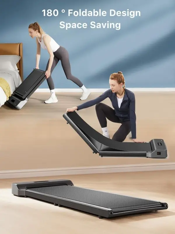 Limited-Time Sale for Summer Surprises AED 89د.إ:KingSmith Walkingpad Z1 Folding Treadmill Ultra Slim Electric 180°Foldable Treadmill Smart Fold Walking Pad Portable Safety Non... - Image 8