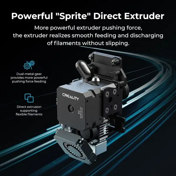 Limited-Time Sale for Summer Surprises AED 99د.إ:Creality Ender 3 V3 SE 3D Printer, 250mm/s Faster Print Speed CR Touch Auto Leveling Sprite Direct Extruder Dual Z-Axis Auto... - Image 5