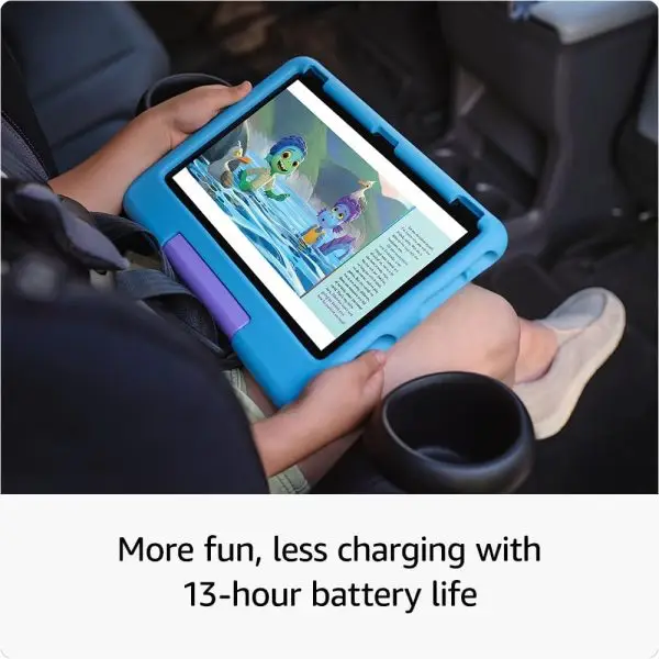 Limited-Time Sale for Summer Surprises AED 99د.إ:Fier HD 10 Kids tablet 32 GB (newest gen) | ages 3–7, includes ads-free books, games, apps and videos that children love, 10.1"... - Image 2