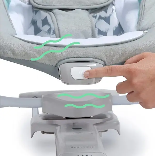 Limited-Time Sale for Summer Surprises AED 99د.إ:Ingenuity 12189-3 Convertme Swing-2-Seat - Raylan, Pack Of 1 - Blue and Grey - Safety Belt & Removable Baby Toys Swing for Baby - Image 3