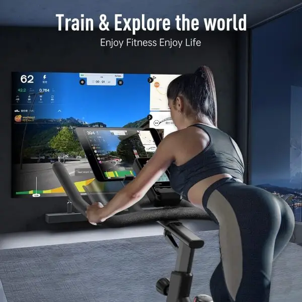 Limited-Time Sale for Summer Surprises AED 99د.إ:JOROTO Exercise Bike/Spin Bike, Silent Stationary Bike Indoor Cycling Bike for home Gym Cardio with Readable Magnetic Resistance... - Image 7