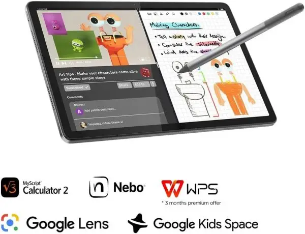 Limited-Time Sale for Summer Surprises AED 99د.إ:Lenovo Tab K11 (Enhanced Edition) with 4G LTE, Folio Keyboard and Pen, 11" WUXGA Touch Display, MediaTek Helio G88 2GHz, 8GB... - Image 2
