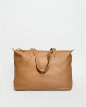 Limited-Time Sale for Summer Surprises AED 99.00د.إ ：LACAMBRA Genuine Leather Shoulder Handbag For Women Tote Bag Business Office Work Bag Briefcase Computer Large Lightweight...
