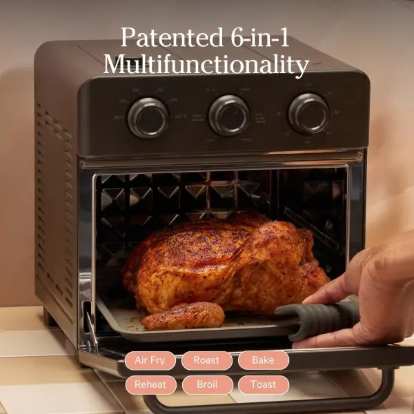 Our Place Wonder Oven | 6-in-1 Air Fryer & Toaster Oven with Steam Infusion | Compact, Countertop Friendly, Fast Preheat, Multifunctional | Air Fry, Toast, Roast, Bake, Reheat &... - Image 3