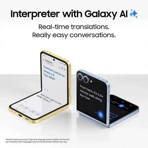 Samsung Galaxy Z Flip6, AI Smartphone, Android Smartphone, 256GB Storage, 50MP Rear Camera, AI Flex Zoom, Live Translate - Silver Shadow - Image 6