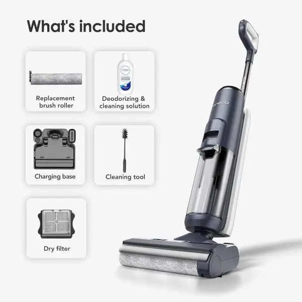 Summer Final Clearance Just AED 99د.إ:Tineco Floor ONE S5 Smart Cordless Wet Dry Vacuum Cleaner and Mop for Hard Floors, Digital Display, Long Run Time, Great for Sticky Messes... - Image 4
